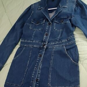 Kut from the Kloth Blue Long Sleeve Denim Dress